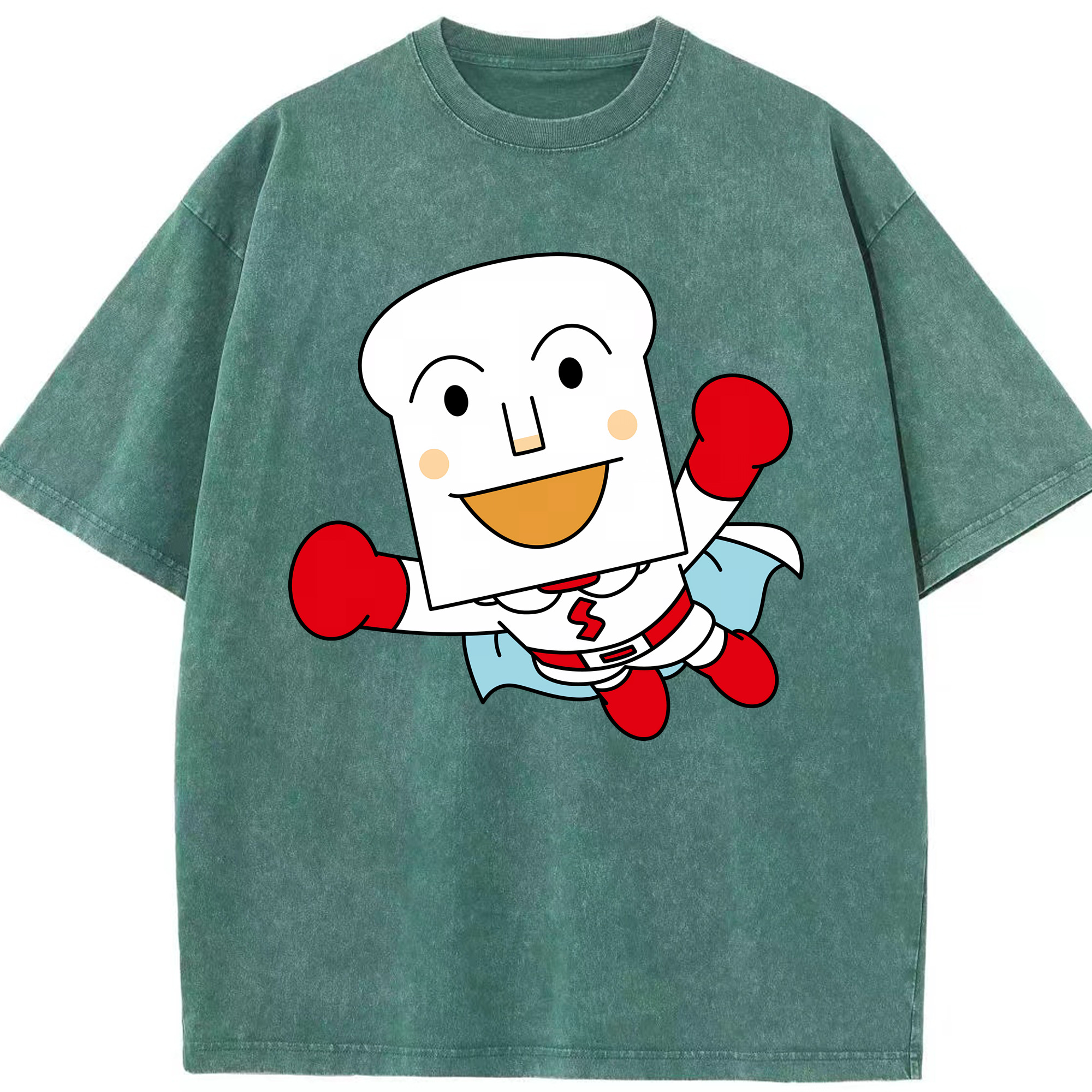 （画像用） アンパンマン Anpanman 綿100% ヴィンテージ風 半袖Tシャツ（フロントプリント）